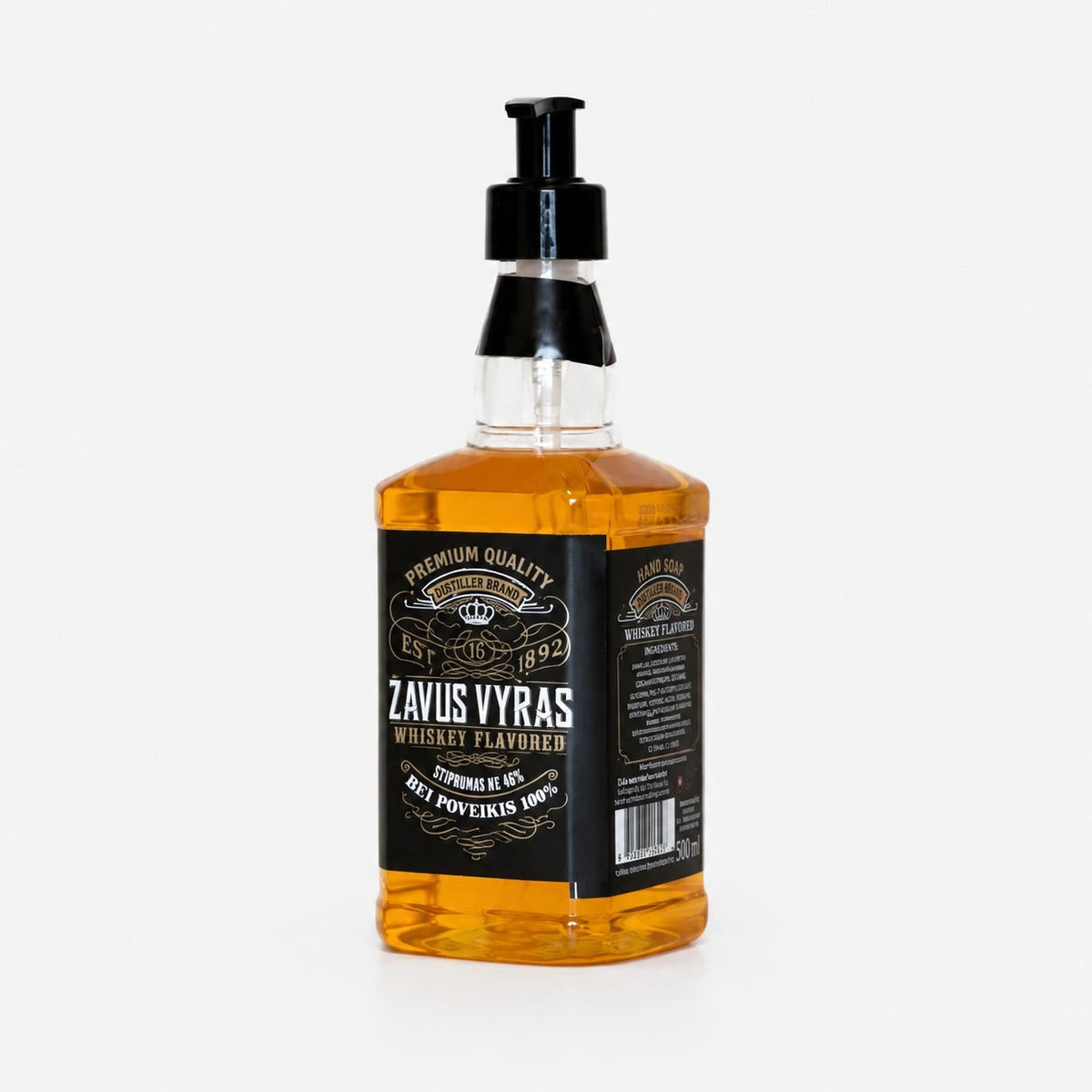 Skystas muilas „Viskis“ tamsi etiketė 500 ml