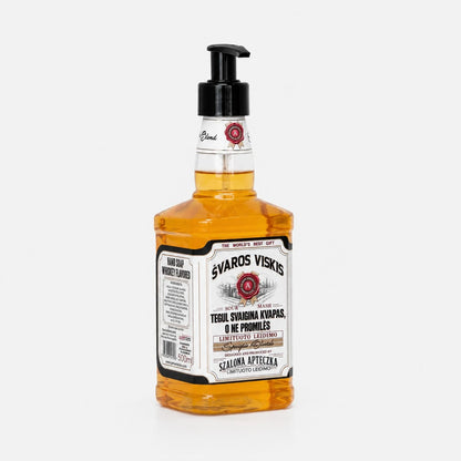 Skystas muilas „Viskis“ šviesi etiketė 500 ml